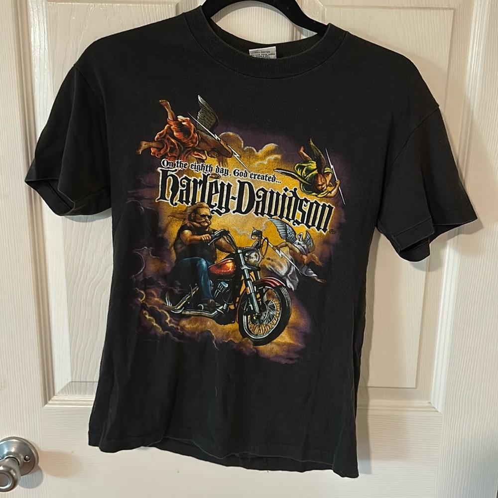 On the eighth day, god created Harley Davidson shirt